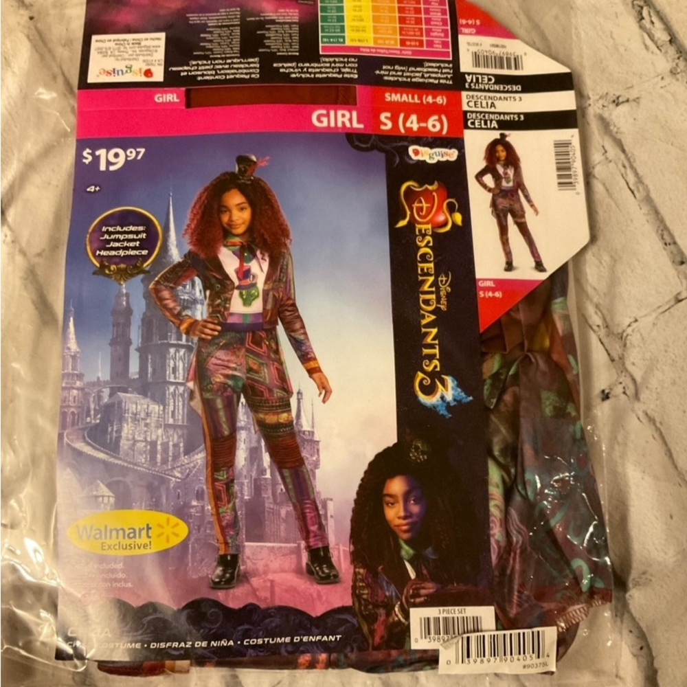 Descendants costume girls 4/6 new